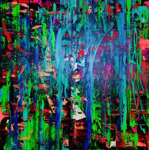Vibrant Paint Drips by Fredrik Olsen