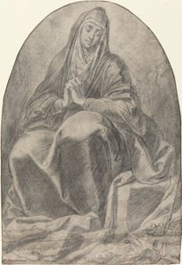 The Grieving Virgin Contemplating Instruments of the Passion