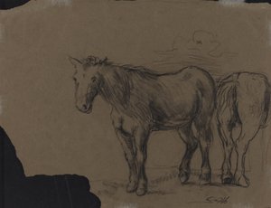 Horses by French 19th Century