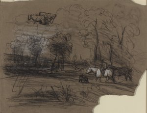 Rider in the Countryside by French 19th Century