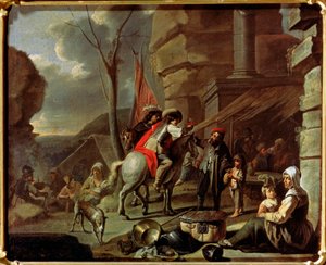 Horsemen at a Tavern