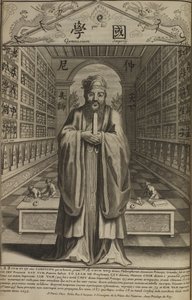 Portrait of the Chinese Thinker and Social Philosopher Confucius by French Master