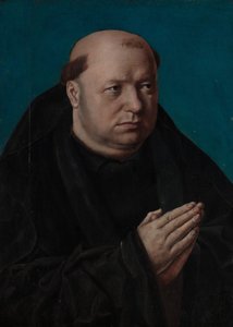 Portrait of a Monk in Prayer by French Painter