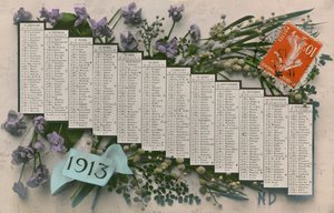 1913 Calendar by French Photographer