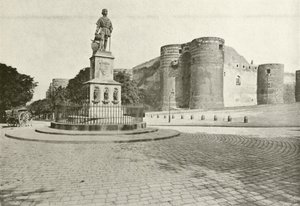 Angers, Statue of King Rene by French Photographer