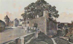 Avallon, Old Fortifications by French Photographer