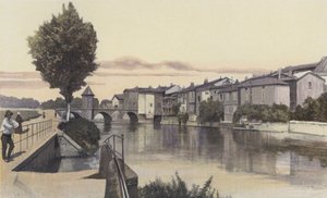 Bar-le-Duc, Notre-Dame Bridge on the Ornain by French Photographer