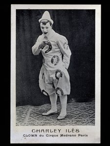 Clown Charley Iles from Medrano Circus in Paris, circa 1910 by French Photographer