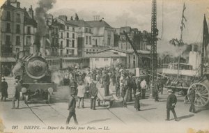 Departure of the Paris express from Dieppe by French Photographer