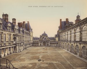 Fontainebleau: Cour Ovale, Ensemble sur le Baptistere by French Photographer