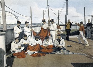 French Navy, Late 19th Century: Repair of Pavilions - Bibl. des Arts Deco. by French Photographer