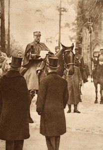 General Hirschauer, taking possession of Kehl bridge-head, January 30th 1919