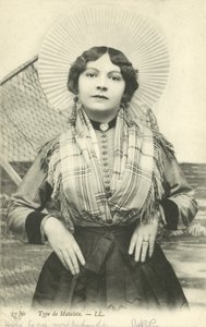Girl dressed as a matelote by French Photographer