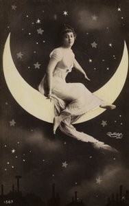 Girl on moon by French Photographer