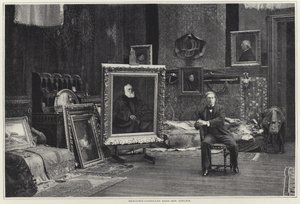 Jean-Joseph Benjamin-Constant in His Workshop by French Photographer