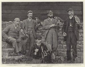 Members of the Old Hawking Club by French Photographer