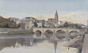 Mezieres, Arches Bridge and Mohon Bell Tower by French Photographer