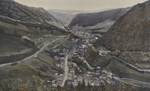 Morez, General View Taken from the North by French Photographer