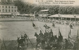 Parade at the Cavalry School in Saumur by French Photographer