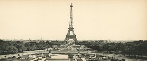Eiffel Tower and Champ de Mars Gardens by French Photographer
