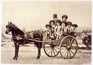 Portrait of Ferdinand de Lesseps (1805 - 1894) and His Grandchildren