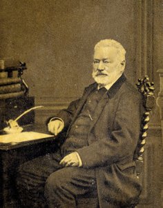Portrait of Victor Hugo in 1872 by French Photographer