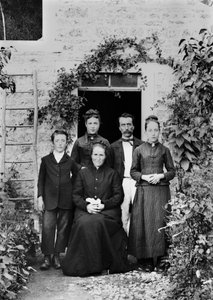 Portrait of a Family in the Vicinity of Bourmont en Haute Marne. Photography Late 19th Century. Ducos Collection