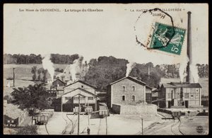Mines of Grosmenil, Sorting Out Coal, Haute-Loire, c.1900