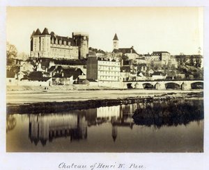 Postcard depicting the royal castle of Pau where King Henri IV of France and Navarre was born 13 December, 1553, c. 1900 by French Photographer