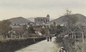 Saint-Bertrand-de-Comminges, General View by French Photographer
