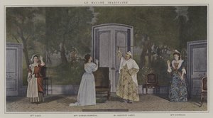 Scene from a Production of Le Malade Imaginaire, by Moliere by French Photographer