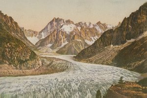 Scenic View of Mountains and Glacier by French Photographer