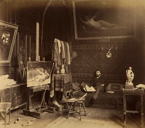 The Painter Toulot in His Studio