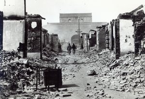 The destruction in China during the Boxer Rebellion of 1900 by French Photographer