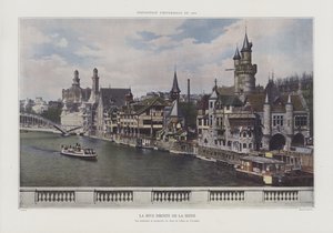 The Right Bank of the Seine During the Exposition Universelle 1900, Paris by French Photographer