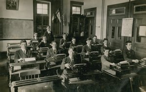 Typewriting Class by French Photographer