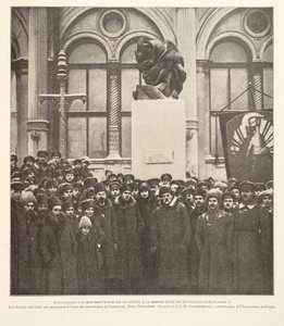 Unveiling of a Monument Erected by the Soviets in Memory of One of the Murderers of Alexander II, from Histoire des Soviets, pub. 1922 by French Photographer
