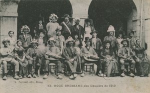 Wedding of Bressan Ebaudes in 1913 by French Photographer