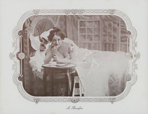 Woman Relaxing in Bed by French Photographer