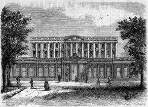 18th century architecture: exterior view of Bordeaux City Hall, Gironde (33)