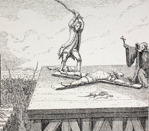 A Criminal Sentenced to Death being Broken on a St Andrew
