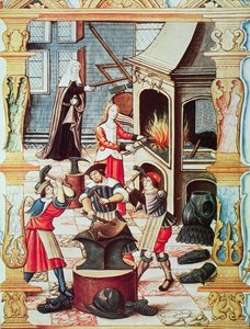 A French forge of the 16th century (Chants royaux sur la Conception couronnee du Puy de Rouen) by French School