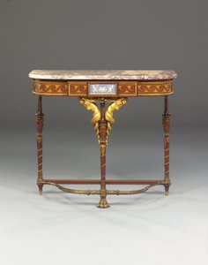 A Napoleon III console, in the manner of Jacob, by Maison Millet, Paris, c.1865 by French School