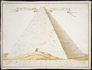 A Perspective View of a Pyramid in Egypt, c.1700 by French School