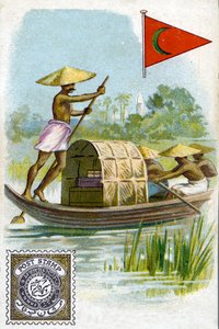 A Postman in the Deccan Plateau of India, late 19th century by French School