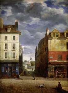 A Street in Old Paris by French School