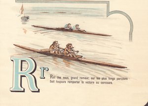 A: Water rat, big rower, on the longest routes Always knows how to win the competition by French School