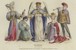 A Wedding, 15th Century by French School