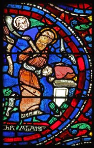 Abraham is Interrupted in His Sacrifice of Isaac by French School