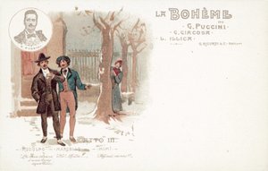 Act Three, La Boheme by French School